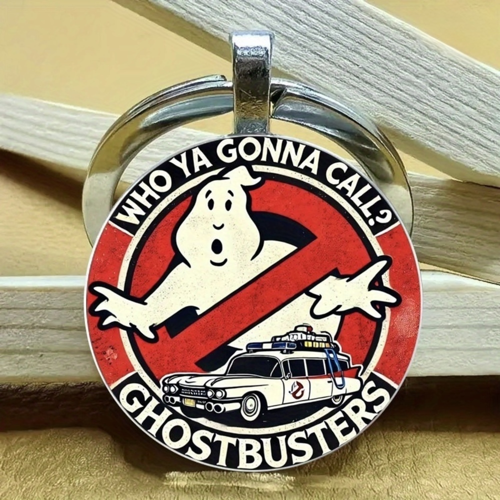 3/$25 Who Ya Gonna Call Ghostbusters Inspired Ectomobile Ecto-1 Keychain